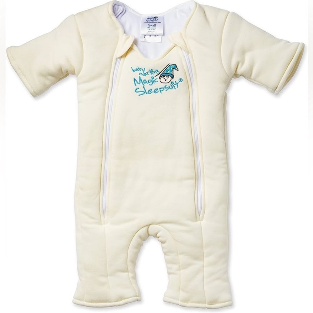 Baby Merlin's Magic Sleepsuit Cotton Transition
Swaddle Sleep Suit Cream 6-9m